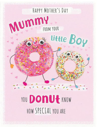 Picture of MUMMY FROM YOUR LITTLE BOY MOTHERS DAY CARD